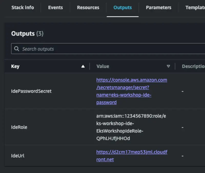 cloudformation outputs